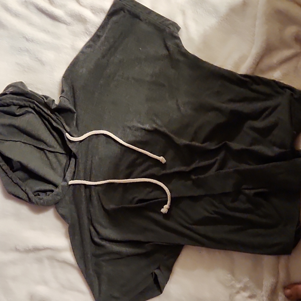 Dark Grey hooded t-shirt